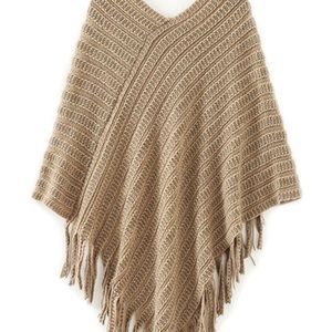 Knitted poncho